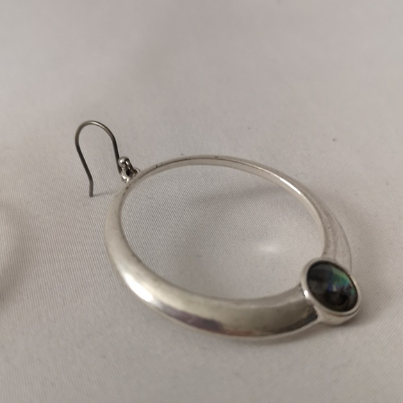Lucky Brand Silver-toned with Multi-coloured "stone" Round Earrings in Box - Picture 5 of 7